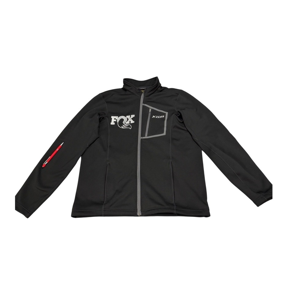 Klim Inferno Jacket Mens Medium Black Fox Racing Full Zip Mid Layer